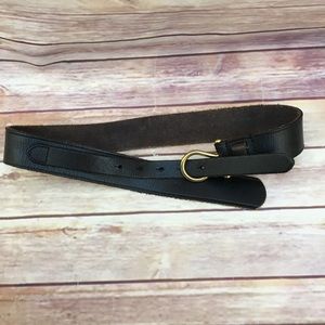 Deena & Ozzy Black Leather Belt Size Medium